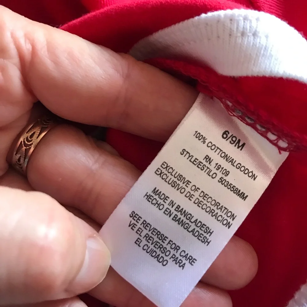 New vintage red Disney cotton bodysuit